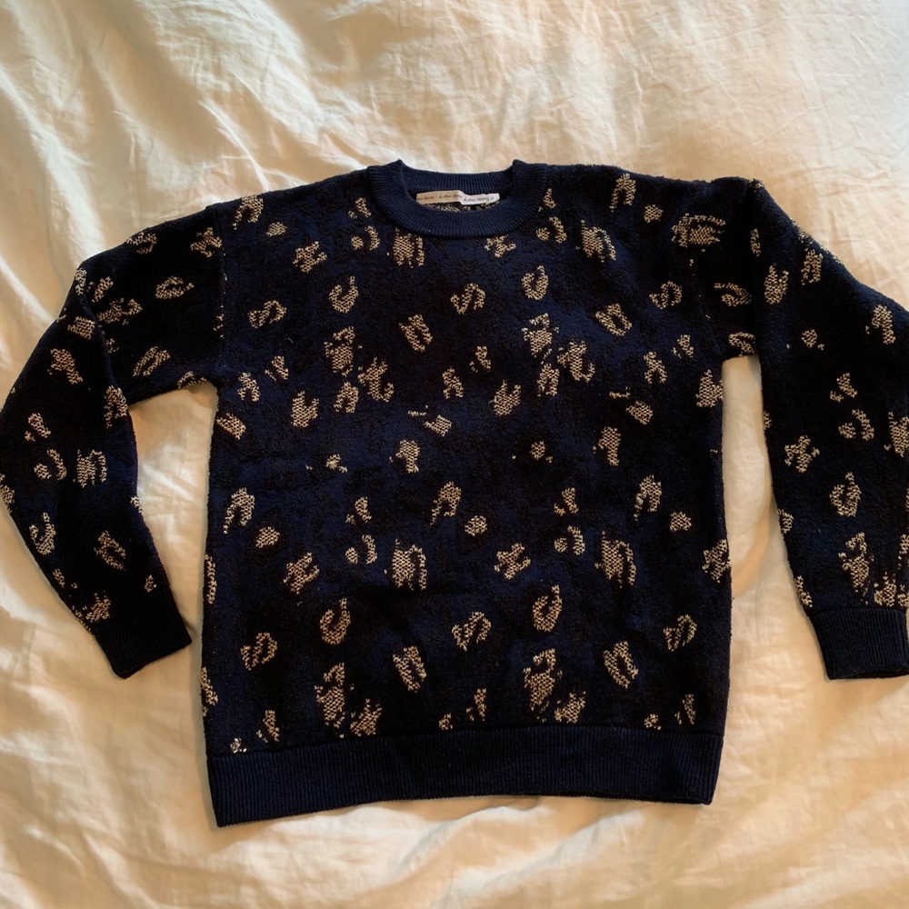 &other stories Leopard Print wool sweater